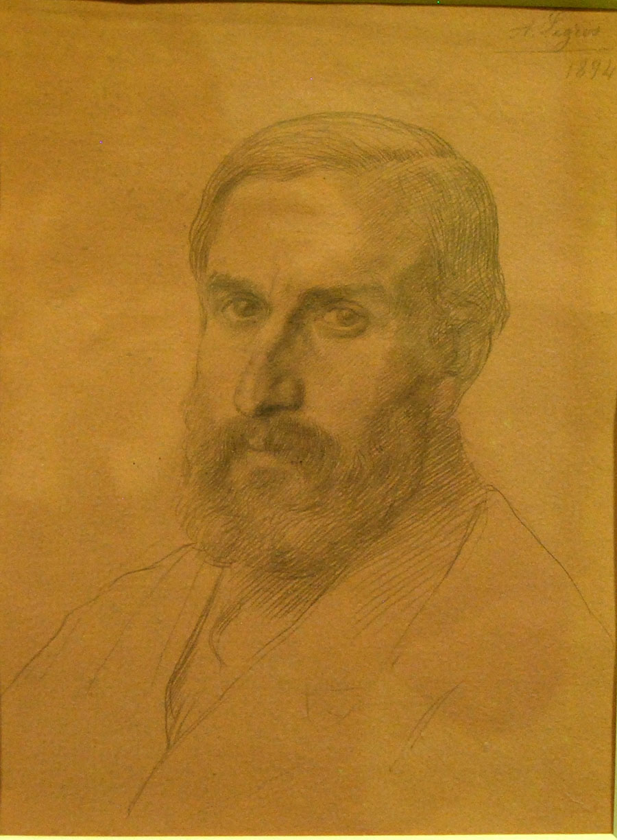 Oscar Eckenstein (1859-1921) by Alphonse Legros (RAS Head Catalogue 026.001)