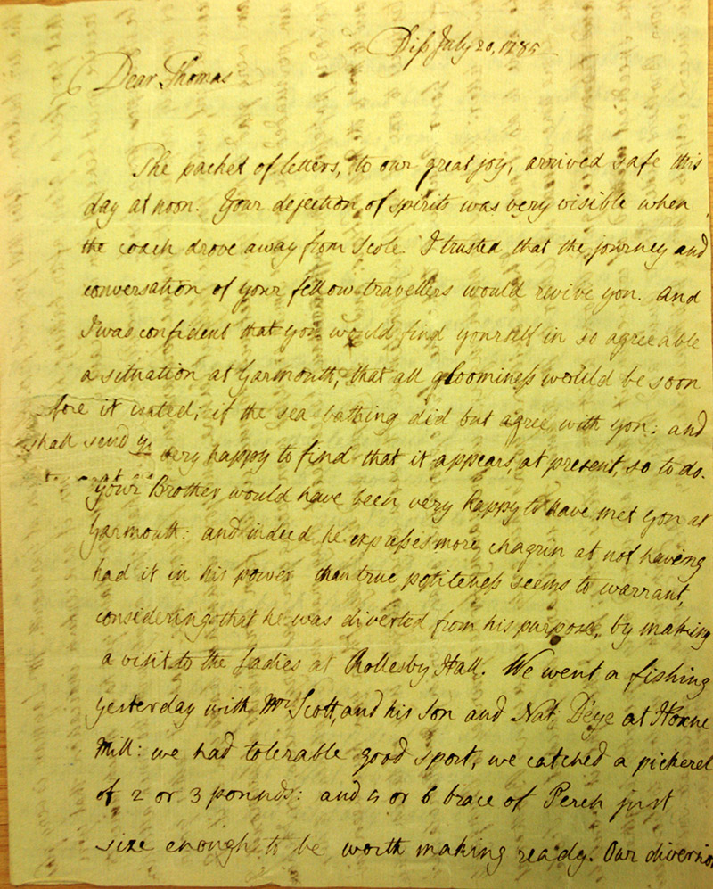 Letter from William Manning, 20 July 1785