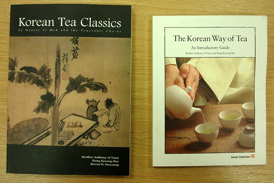 Two books on how to drink tea...