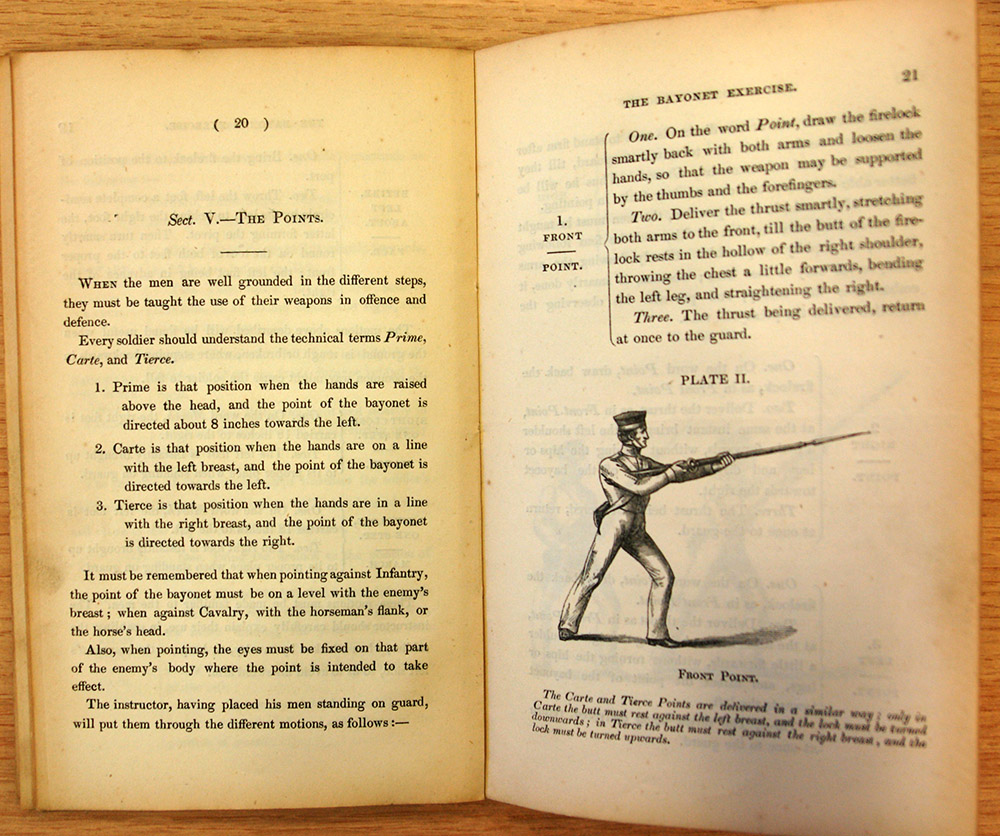 From "A Complete System of Bayonet Exercise by Richard F. Burton, Lieutenant Bombay Army". Published 1853