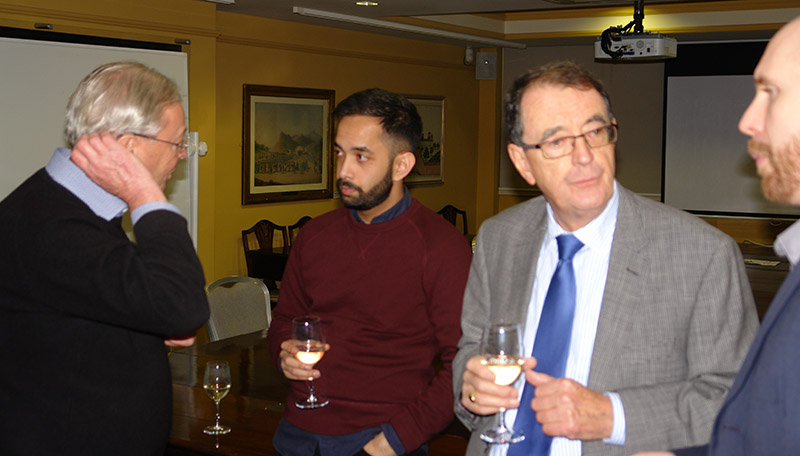 Ian Scholey, Ali Syed and Head of Library Committee, Tony Stockwell